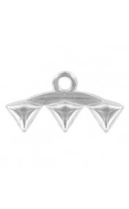 Cymbal ™ DQ metall Endstück Vani III für Matubo GemDuo - Antik Silber